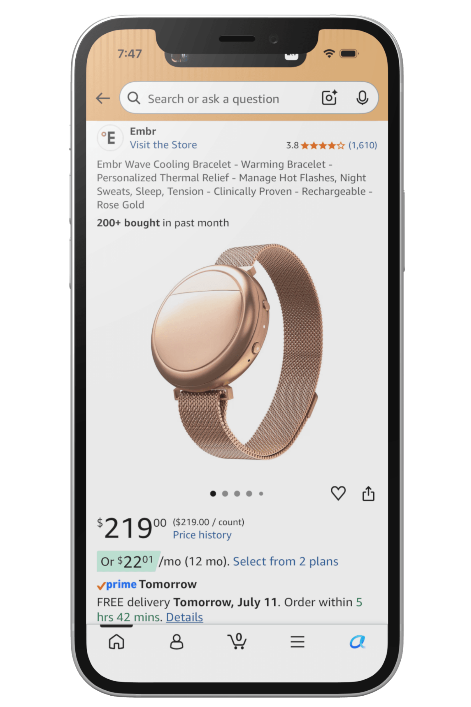 Amazon product detail page